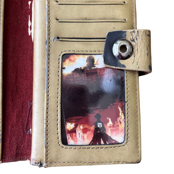 Attack on Titan Wallet | Wall Maria Eren Jaeger Anime Manga Leather Long Wallet - Picture 9 of 9